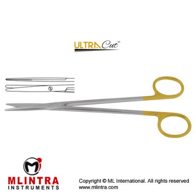 UltraCut™ TC Metzenbaum-Fine Dissecting Scissor - Slender Pattern Straight Stainless Steel, 23 cm - 9"